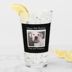 Gracioso perro blanco malhumorado 40 cumpleaños ne