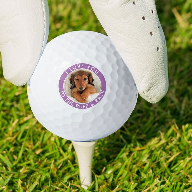 Gracioso Perro Foto Lavender Bolas de Golf Persona (Subido por el creador)