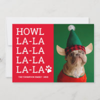 Gracioso perro Personalizado Foto Howl la la la la