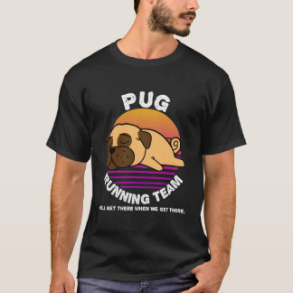 Gracioso Perro Pug Corriendo Equipo Sweater Niños 