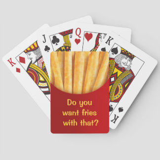 Gracioso Personalizado jugando cartas fritas