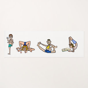 Gracioso Personalizado Yoga People Yoga Mat