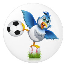 Gracioso pomo de cerámica para aves