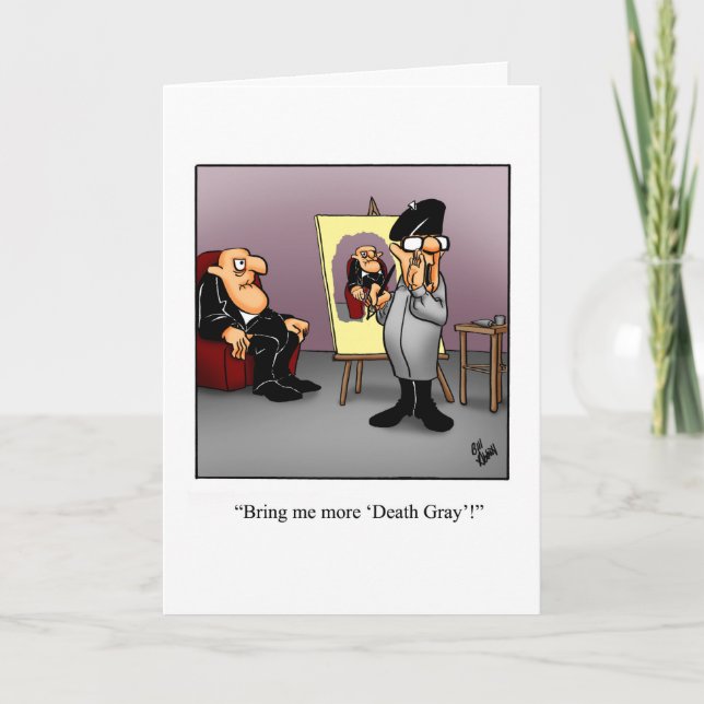 Gracioso Por La Tarjeta De Cumpleaños Del Humor De (Anverso)