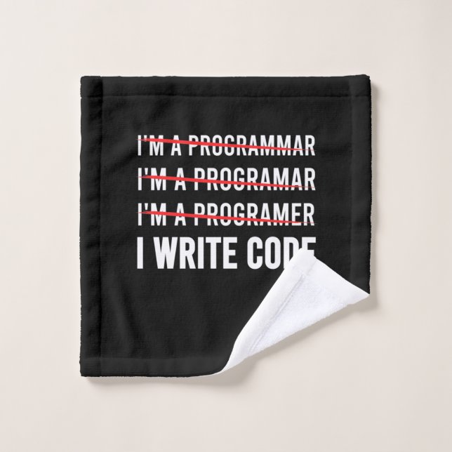 Gracioso programador I Wite Code (Toallita)