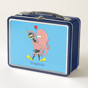 Gracioso pulpo abrazos buceo humor personalizado