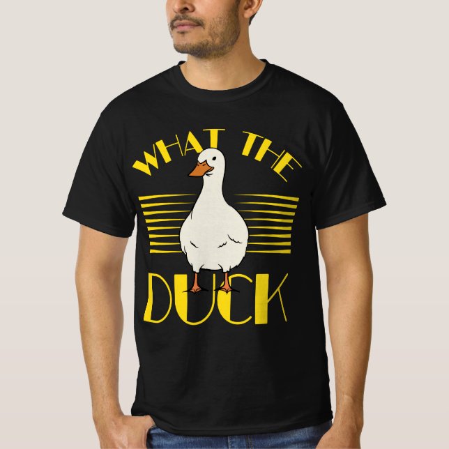 Gracioso Pun Duck Lover - Lo Que La Camisa De Pato (Anverso)