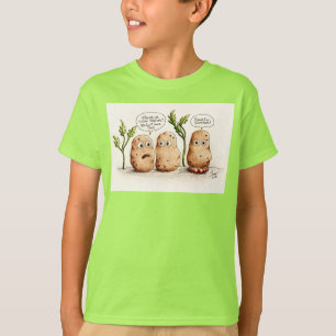 Gracioso Pun Potates Niños Camiseta