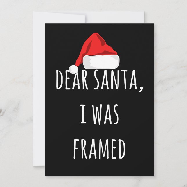 Gracioso Querido Santa I fue Navidades encuadrados (Anverso)