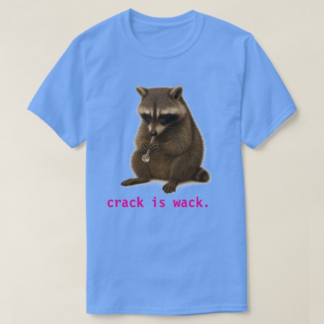 Gracioso Raccoon Fumando Una Camisa De Tubería (Diseño del anverso)
