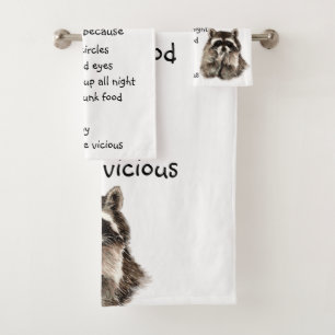 Gracioso Raccoon Spirit Animal Humor Cute acuarela