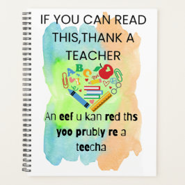 Gracioso Regalo Anual De Planificadores Para Profe