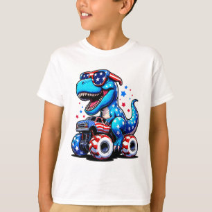 Gracioso regalo azul T-REX Cute para camiseta de n