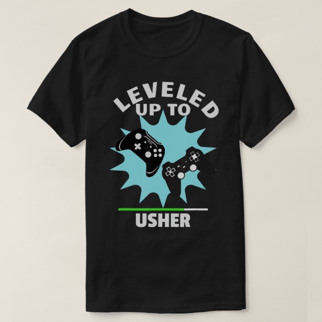 Gracioso regalo de Boda Usher levanta camiseta de  (Diseño del anverso)