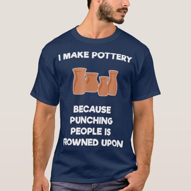 Gracioso regalo de camiseta de cerámica - Punch (Anverso)