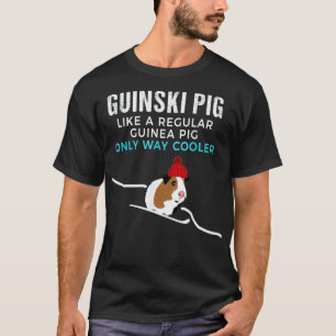 Gracioso regalo de camiseta de Guinea para esquiad