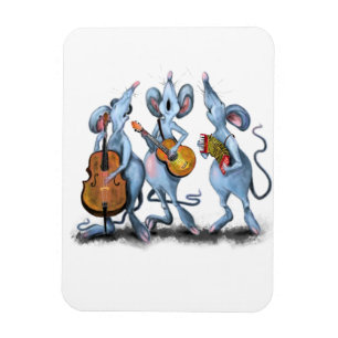 Gracioso regalo de imán de banda de ratón - Pintur