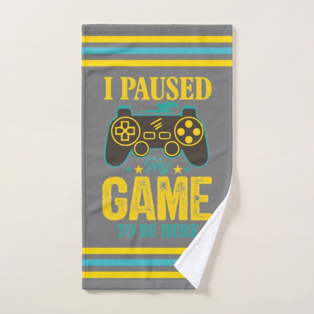 Gracioso regalo de jugador - He parado mi juego pa (Toalla de mano)