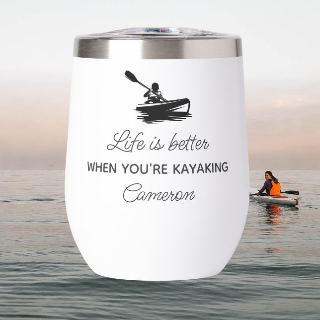 Gracioso regalo de Kayak, cita de Kayaker personal (Subido por el creador)