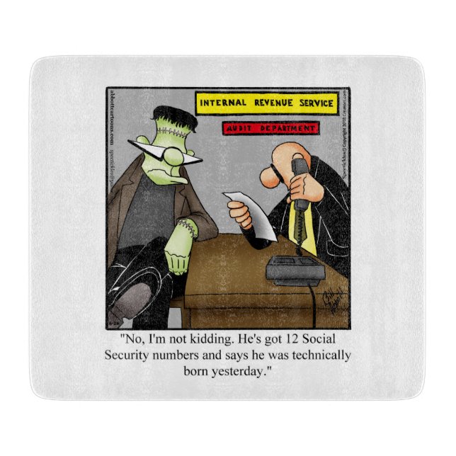 Gracioso regalo de la tabla de corte de Halloween (Anverso)