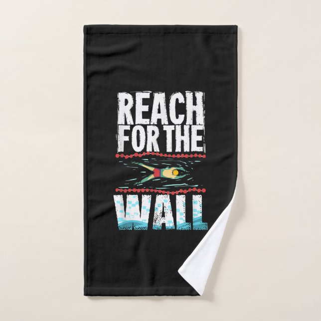 Gracioso Regalo De Natación Diseño De Un Atleta De (Toalla de mano)