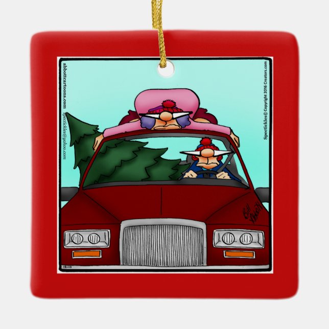 Gracioso regalo de ornamento de Navidad (Anverso)