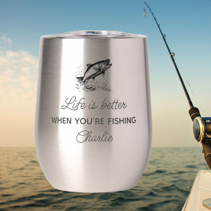 Gracioso regalo de pescador, cita de pesca persona