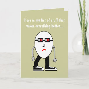 Gracioso regalo de tarjetas de cumpleaños de Bacon