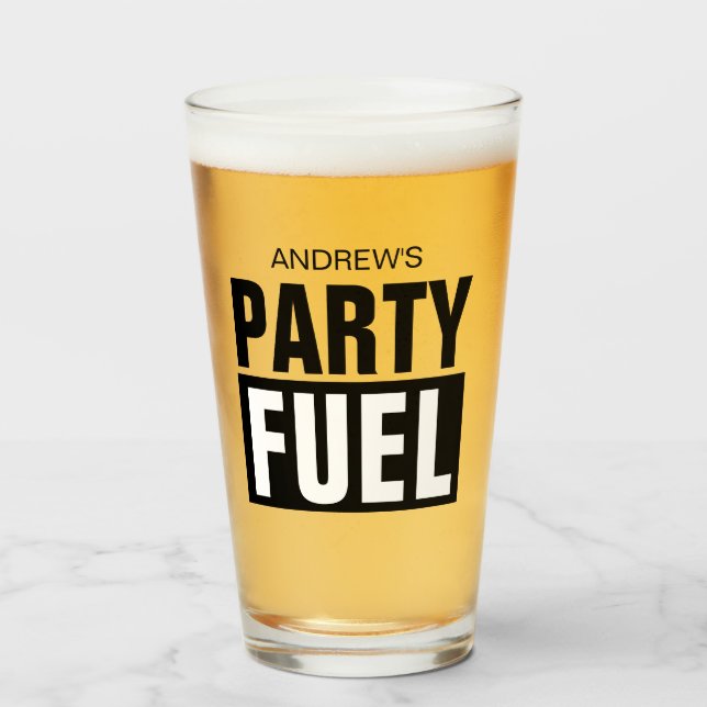 Gracioso regalo de vidrio de cerveza de nombre per (Anverso (lleno))