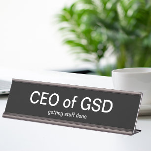 Gracioso regalo ejecutivo de placa de escritorio d