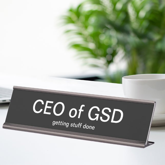 Gracioso regalo ejecutivo de placa de escritorio d (Subido por el creador)