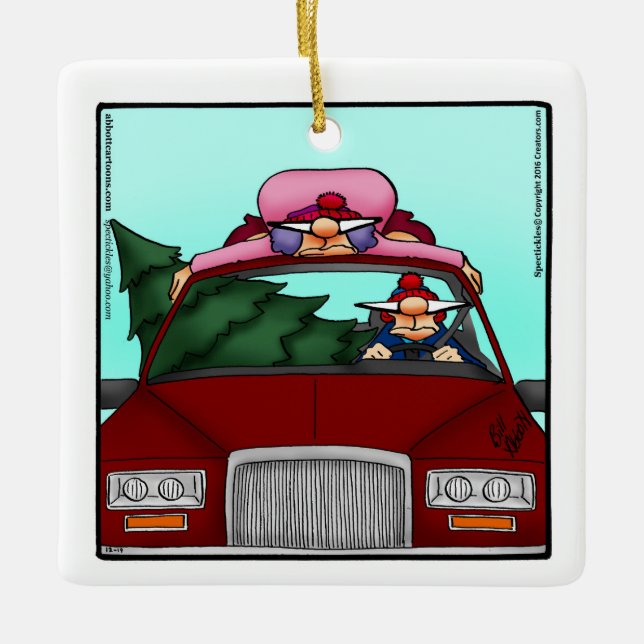 Gracioso regalo personalizado de ornamento navideñ (Anverso)