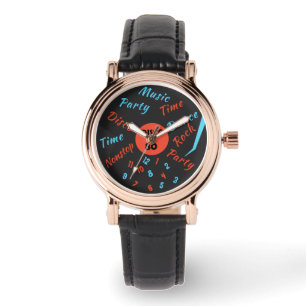 Gracioso registro de reloj de pulsera con texto