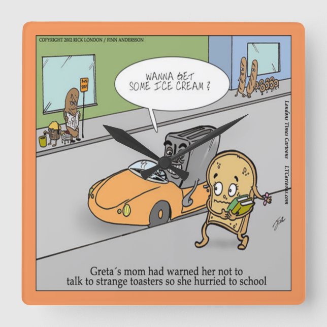 Gracioso Reloj De Tostadora De Templo (Anverso)