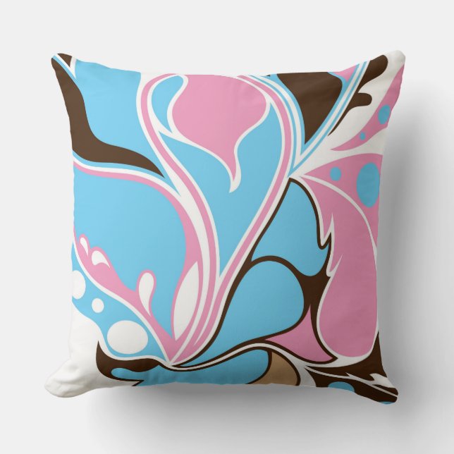 Gracioso resumen almohada decorativa (Anverso)