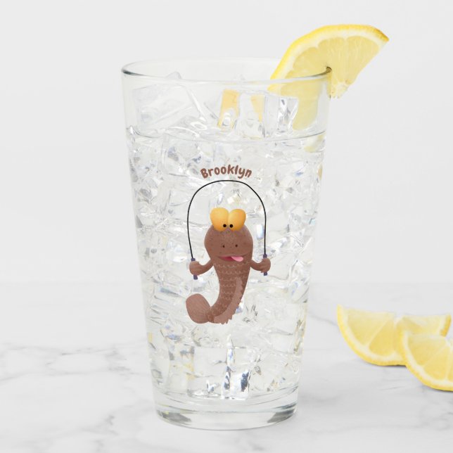 Gracioso saltando a la personalizado de pescado de (Reverso (hielo))