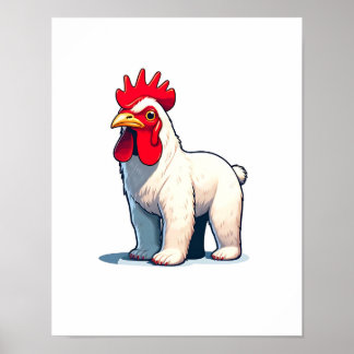 Gracioso Salve El Arte De La Pared Del Oso Pollo