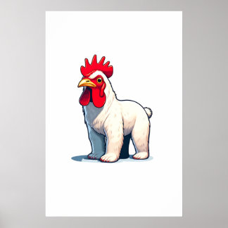 Gracioso Salve El Arte De La Pared Del Oso Pollo