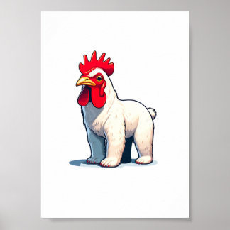 Gracioso Salve El Arte De La Pared Del Oso Pollo