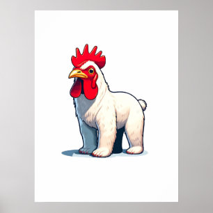 Gracioso Salve El Arte De La Pared Del Oso Pollo