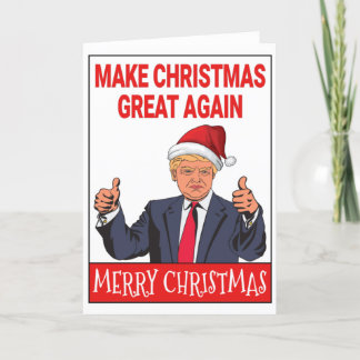 Gracioso Santa Trump Feliz Navidad