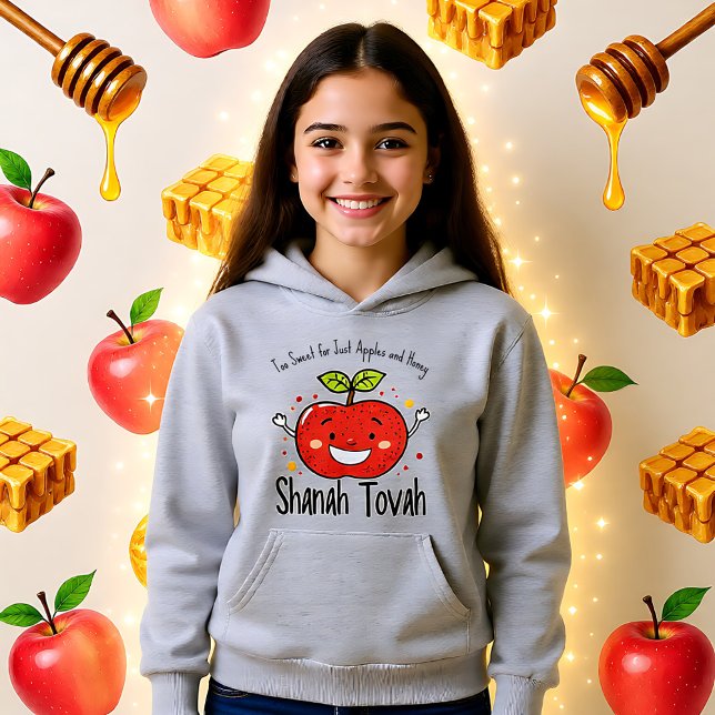 🍎 Gracioso Shanah Tovah con texto personalizado (🍎Funny Shanah Tovah with custom text Hoodie)