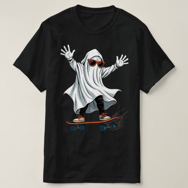 Gracioso Skateboarding Camiseta de valor para homb (Diseño del anverso)