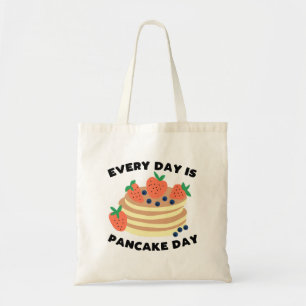 Gracioso slogan de crepes con bolsa de tocador