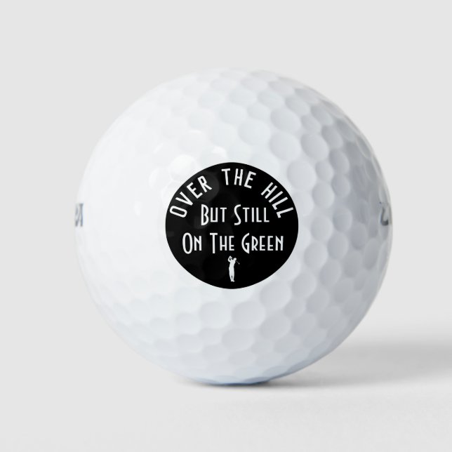Gracioso Sobre Las Bolas De Golf Hill Birthday (Anverso)