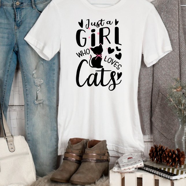 Gracioso Sólo Un Chica Que Ama La Camiseta De Gato (Subido por el creador)