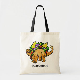 Gracioso TACOSAURUS personalizado bolsas de tote