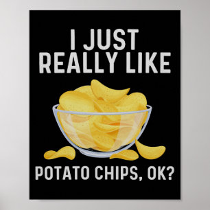 Gracioso Tato Chips Arte Para Hombres Mujeres Bols