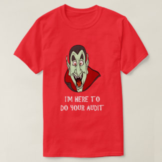 Gracioso tema de impuestos: Camisa Vampiro frente