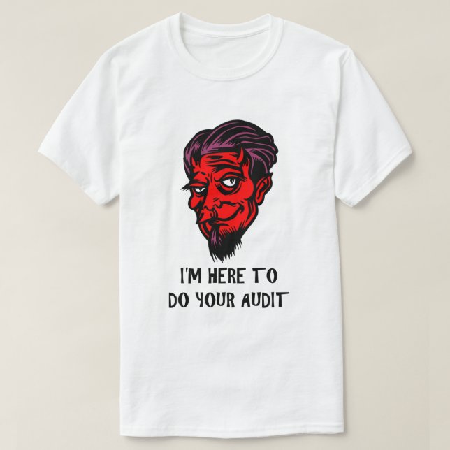 Gracioso tema de impuestos camiseta de IRS Chiste  (Diseño del anverso)